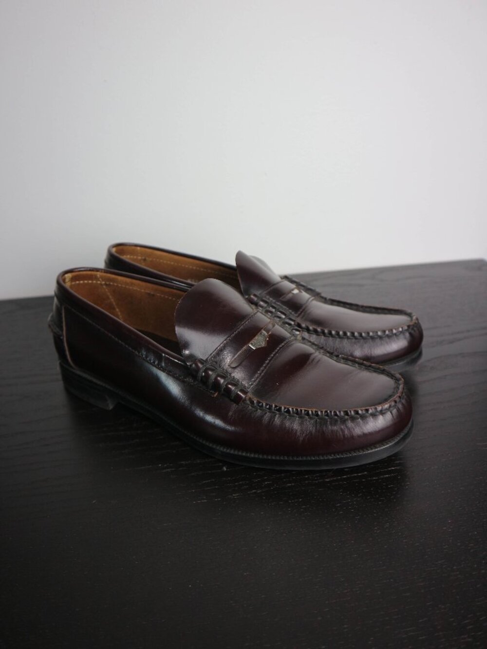 Florsheim Penny Loafers Burgundy FLS Mens 8.5 D Burgundy